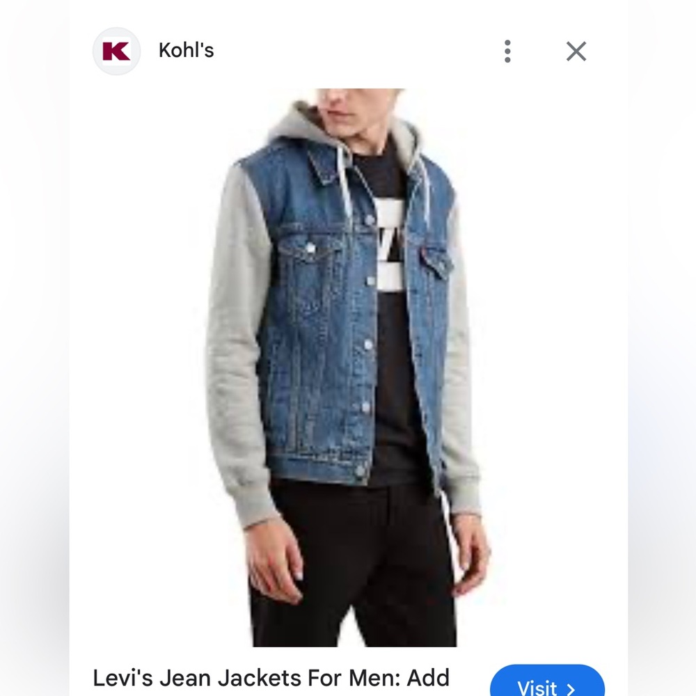 Mens xl Levi denim jacket new with tags - Picture 6 of 6